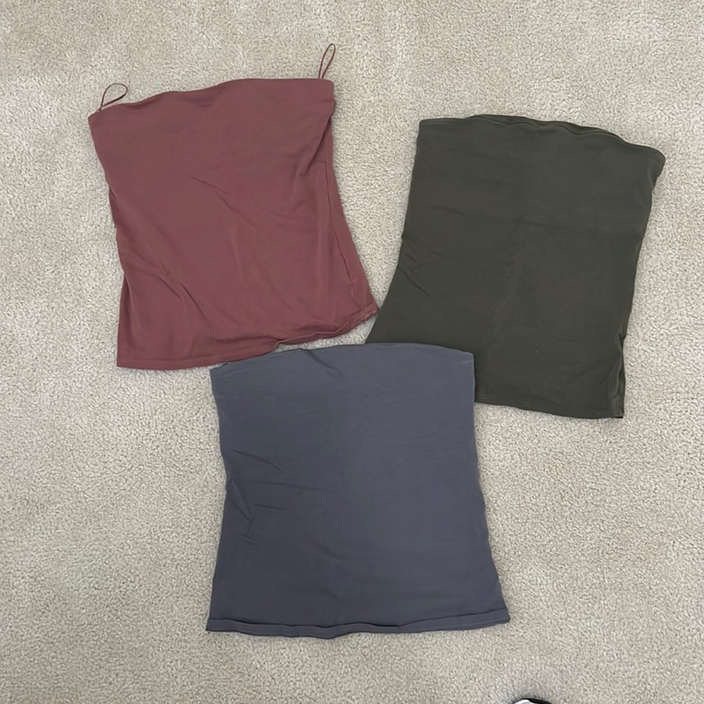 Set of 3 tube tops